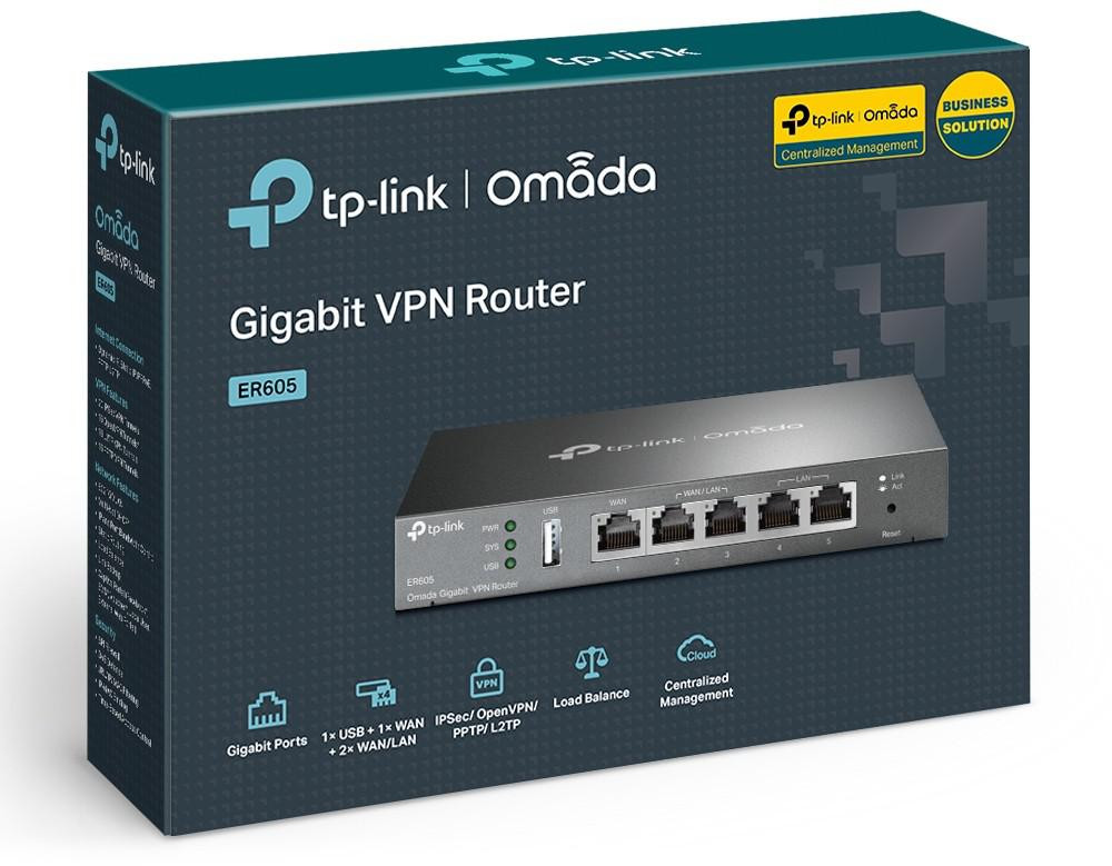 Router TP-Link TL-ER605 VPN SafeStream, Multi-WAN