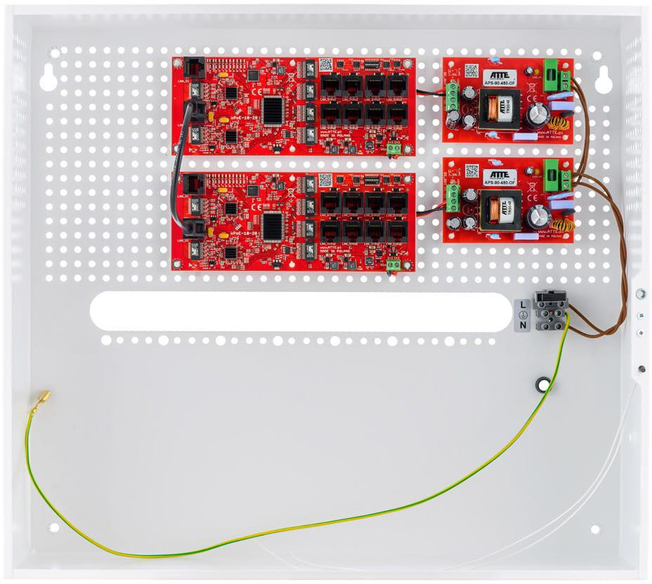 Zestaw do 16 kamer IP switch PoE 16P+2G Atte IP-16-20-H