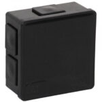 Puszka natynkowa pusta 6 wlotów Viplast VP-02 klik Czarna IP55 86x86x40mm 002-05