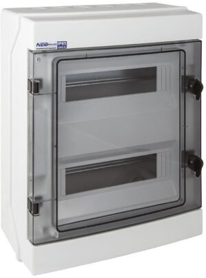 Rozdzielnica hermetyczna modułowa (500V AC, 1000V DC) 2x12 natynkowa (N+PE) IP65 RH-24 Elektro-Plast