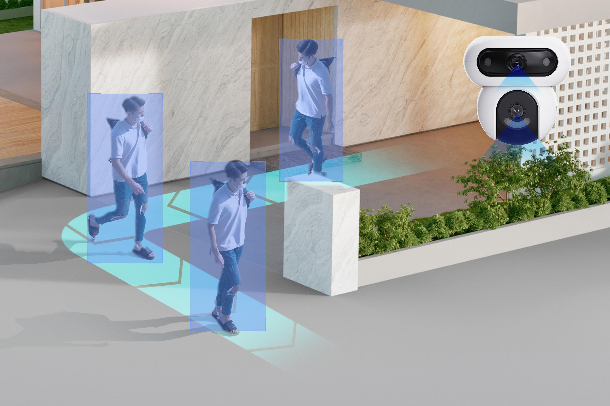 Kamera IP Ezviz HB90 z panelem solarny 8W dual 4MP+4MP Wi-Fi AOV - obrazek 9