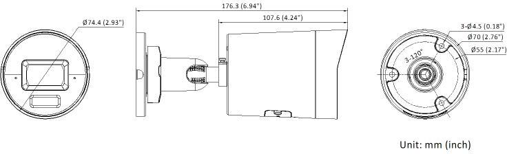 Kamera IP HIKVISION DS-2CD2043G2-LI2U(2.8mm)(Black) PL