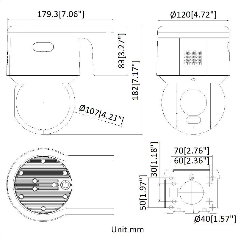 Kamera IP PTZ HIKVISION DS-2DE3A400BW-DE/W(F1)(T5) PL - obrazek 2