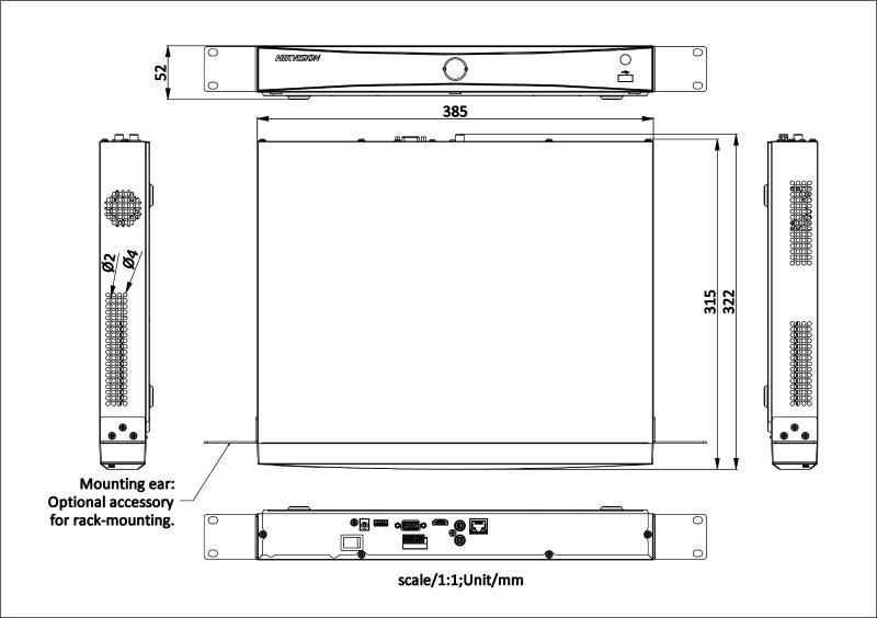 Rejestrator IP Hikvision DS-7632NXI-K2 D PL - obrazek 2