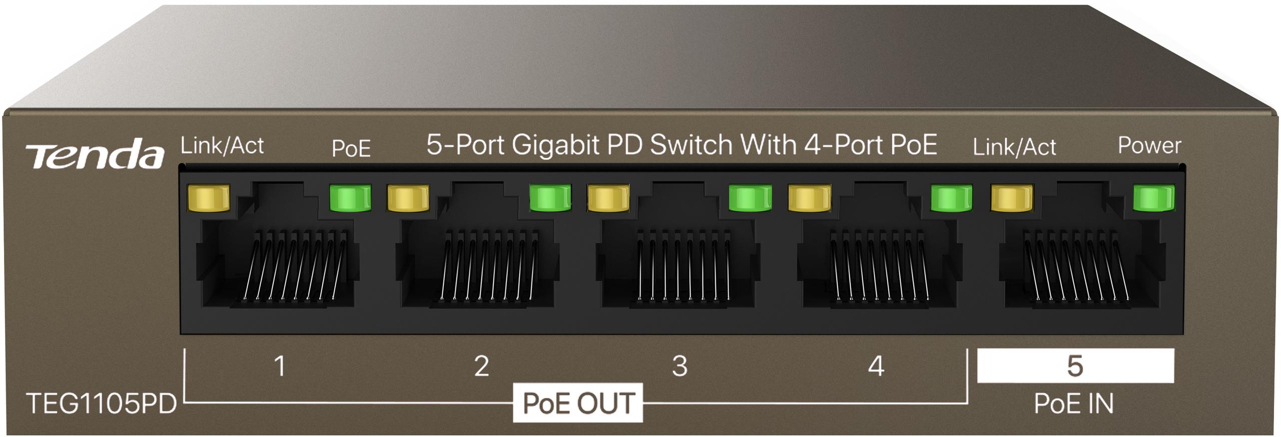 Switch POE Tenda TEG1105PD