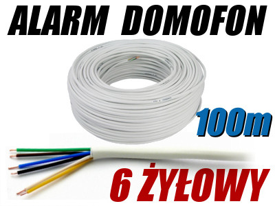 MERCOR Przewód Alarmowy Domofonowy Ytdy 6X0,5 - 100M